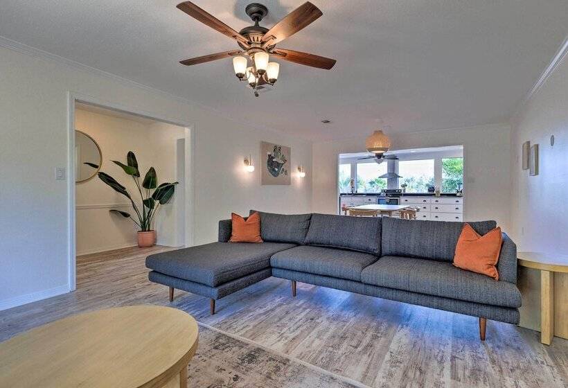 Modern Coastal Bungalow W/ Yard ~ Walk To Beach!