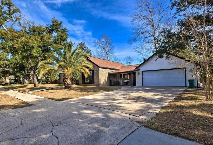 Modern Coastal Bungalow W/ Yard ~ Walk To Beach!