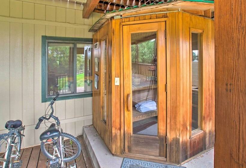 Sauna, Deck & Fire Pit: Rocking Horse Ranch