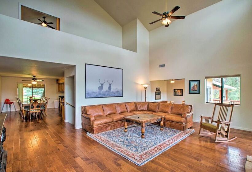 Sauna, Deck & Fire Pit: Rocking Horse Ranch