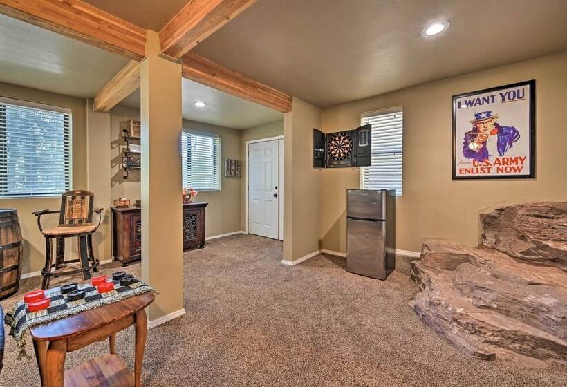 Hot Tub, Game Room: Pet Friendly Pine Cabin!