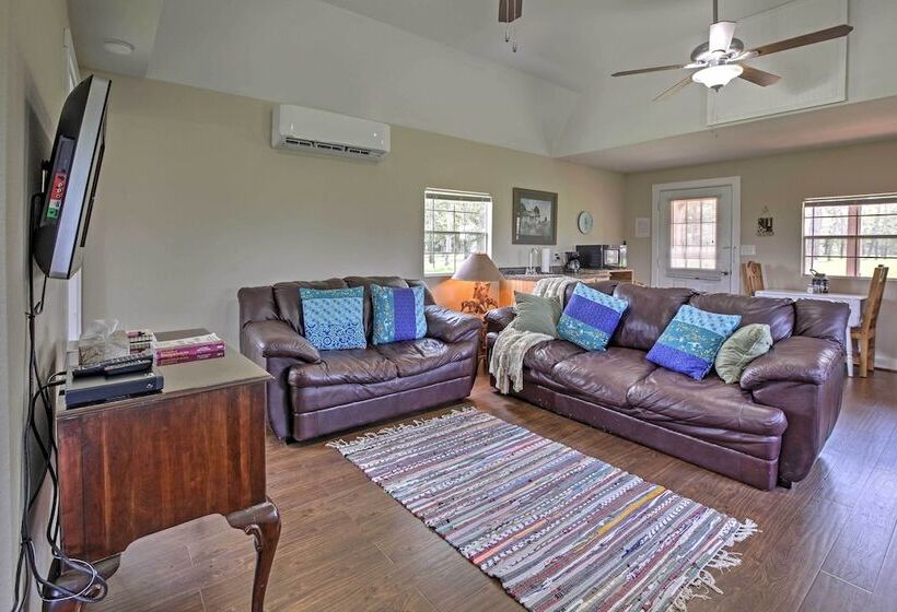 Plantersville Cabin On 50 Acres W/ Pond & Fire Pit