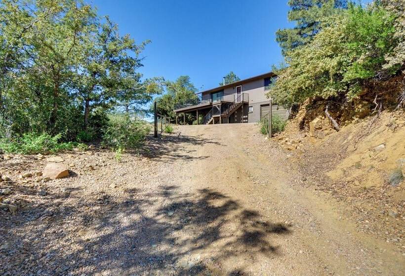 Prescott Hideaway W/ Deck, Sauna & Mountain Views!