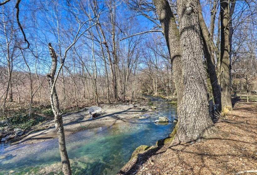 Quaint Creekside Cottage W/ Porch & Backyard!