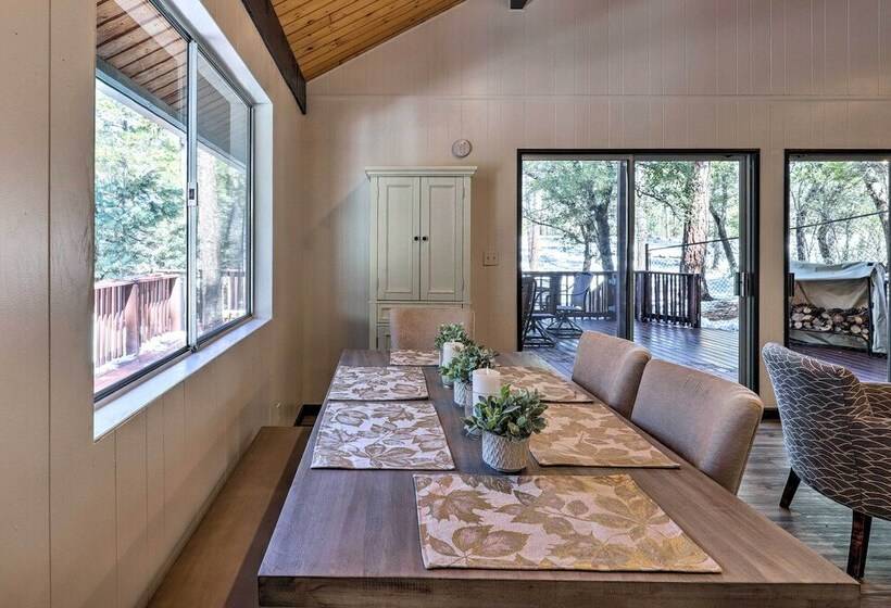 Deck W/ Wooded Views: Rustic Chic Prescott Cabin!