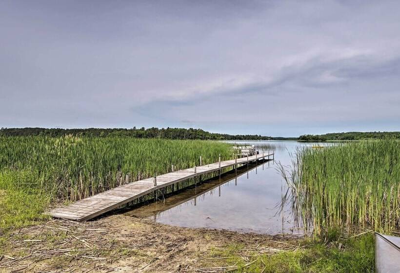 Rustic Cozy Cabin On Island Lake W/ Fire Pit, Dock