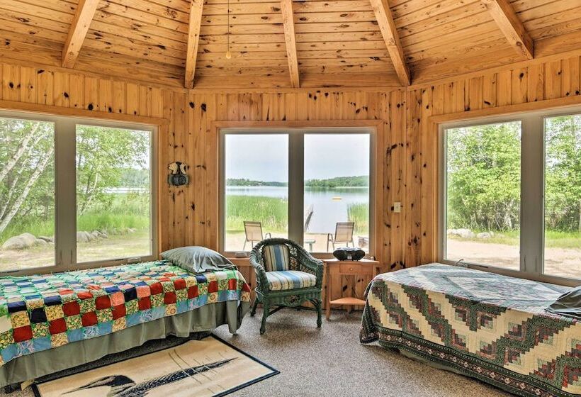 Rustic Cozy Cabin On Island Lake W/ Fire Pit, Dock