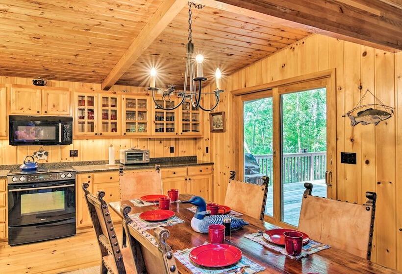 Rustic Cozy Cabin On Island Lake W/ Fire Pit, Dock