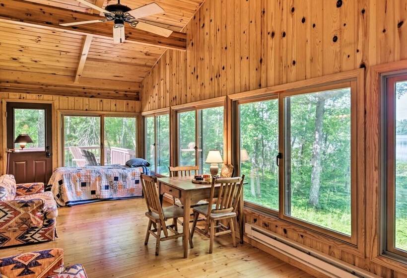 Rustic Cozy Cabin On Island Lake W/ Fire Pit, Dock