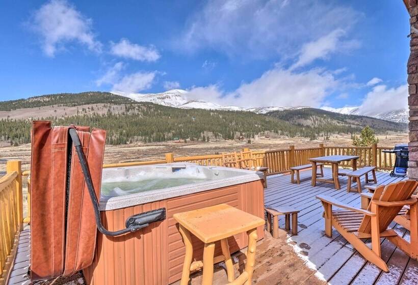 Secluded Alma Log Cabin W/ Hot Tub & Mountain View