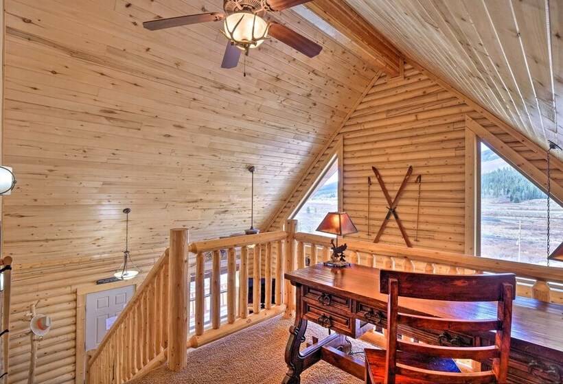 Secluded Alma Log Cabin W/ Hot Tub & Mountain View