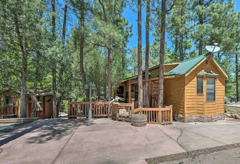 Near Hikes: Cabin W/ Furnished Deck In Show Low