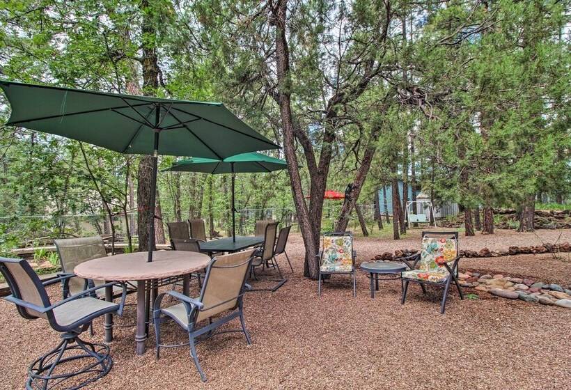 10 Mi To Show Low: Pinetop Lakeside Family Cabin!