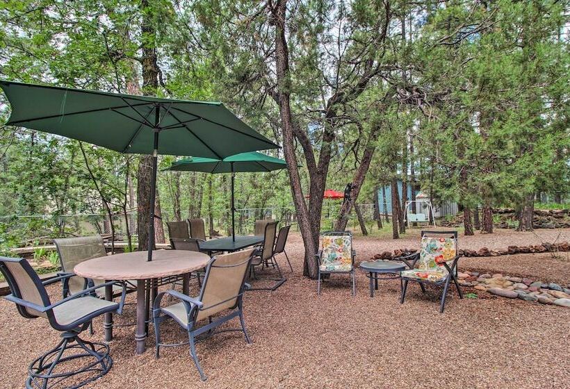 10 Mi To Show Low: Pinetop Lakeside Family Cabin!