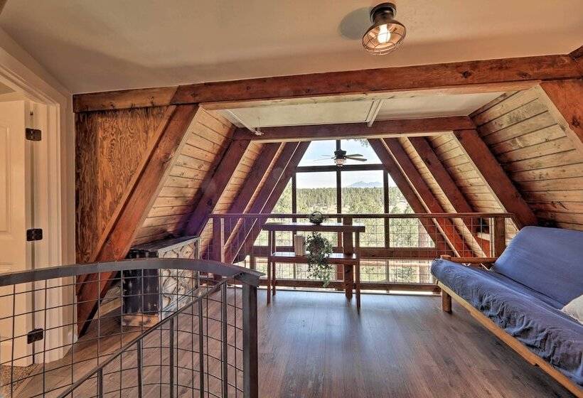 Flagstaff A Frame Cabin W/ Deck & Lovely Views!