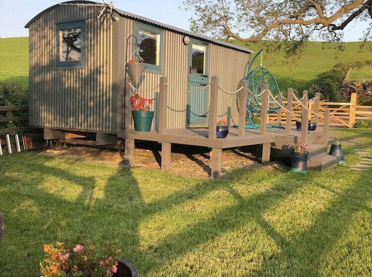 The Peacock Shepherds Hut At Hafoty Boeth