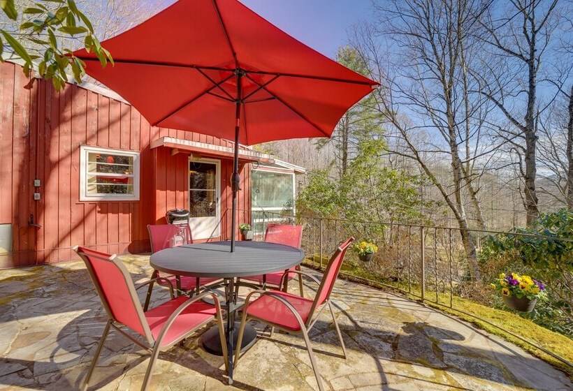 The Red Loft  Candler Cottage Near Hiking Trails!