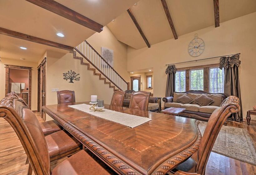 Tudor Style Broken Bow Cottage W/ Hot Tub & Decks!