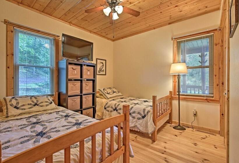 Waterfront Mercer Cabin W/ Wraparound Porch!