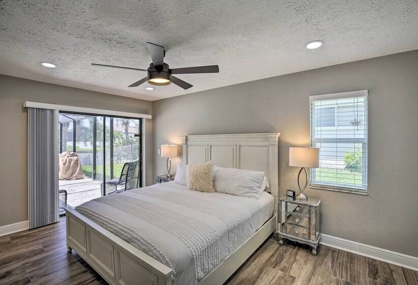 Canal Front Cape Coral Home: Pool & Patio