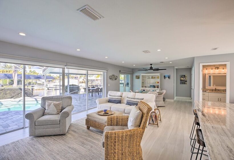 Canalfront Cape Coral Home With Dock & Bbq!