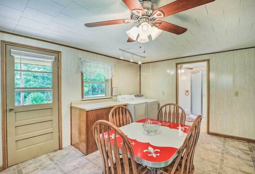 Porch & On Site Creek: Marshall Cabin Retreat