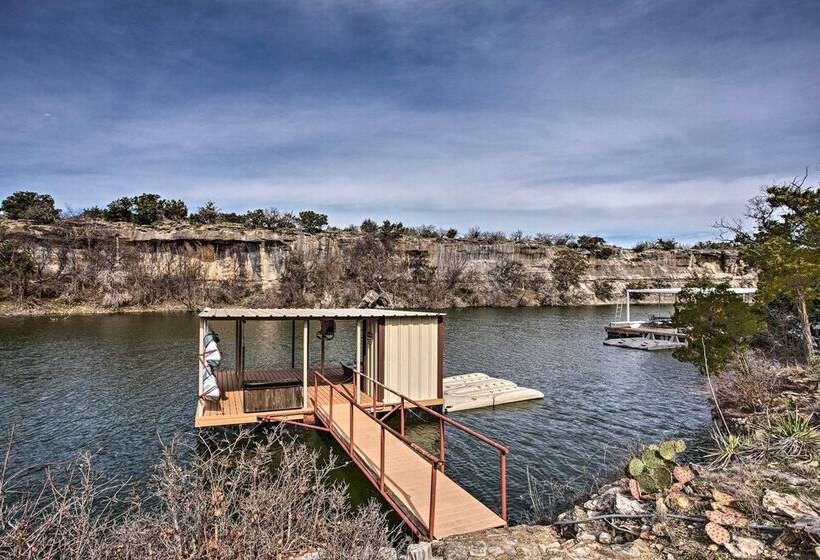 Chic Lakefront Cabin W/ Dock & Bluff Creek Views!