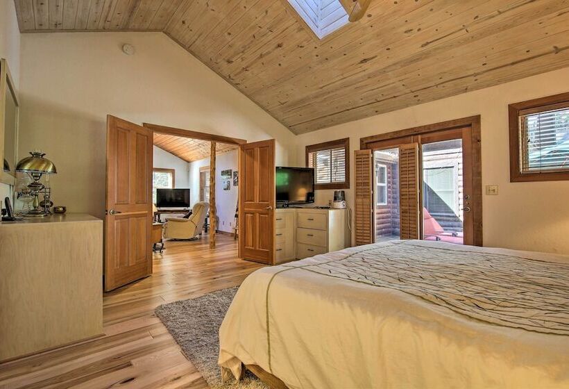 5 Mi To Hiking: Custom Cabin W/ Deck In Arnold!