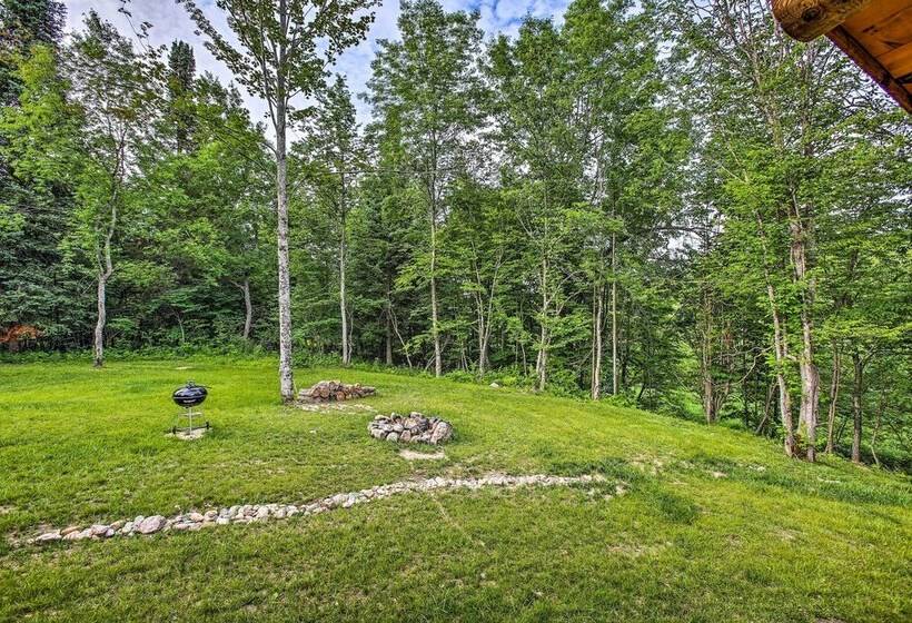 Custom Log Cabin W/ Deck & 45 Acres By Pine River!