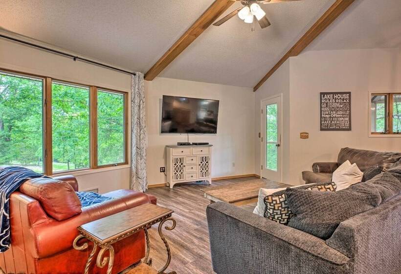 Grand Rogers Lake Home W/ Game Room & Scenic Views