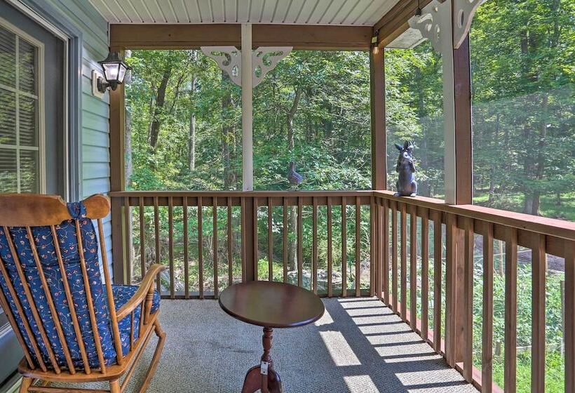 Home W/ Hot Tub, Fire Pit, Koi Pond: Walk To Lake!