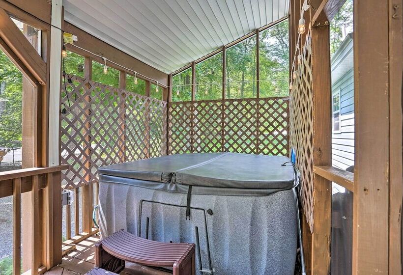 Home W/ Hot Tub, Fire Pit, Koi Pond: Walk To Lake!