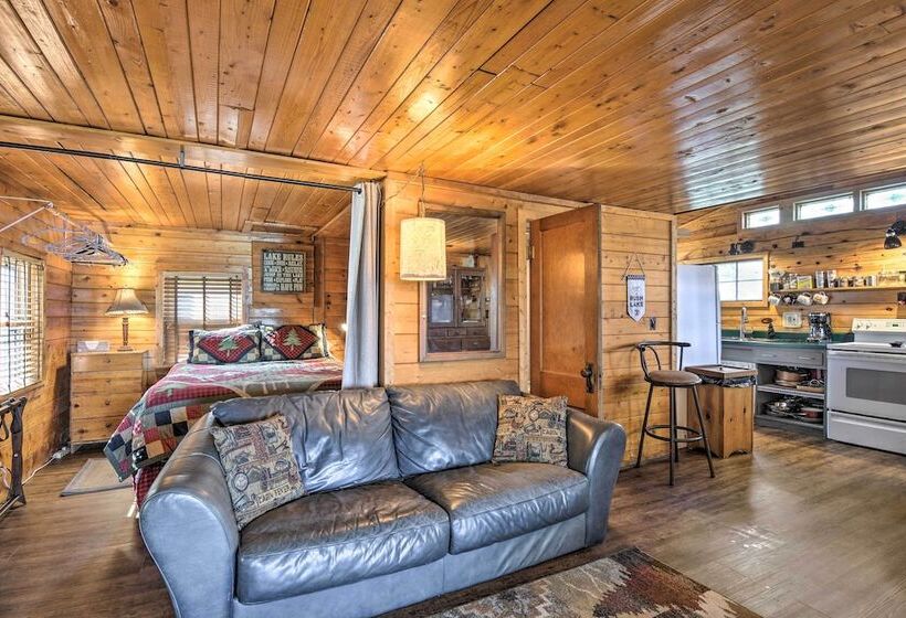 Lake Livin Cozy Cabin W/ Dock, Tiki Bar, 2 Kayaks