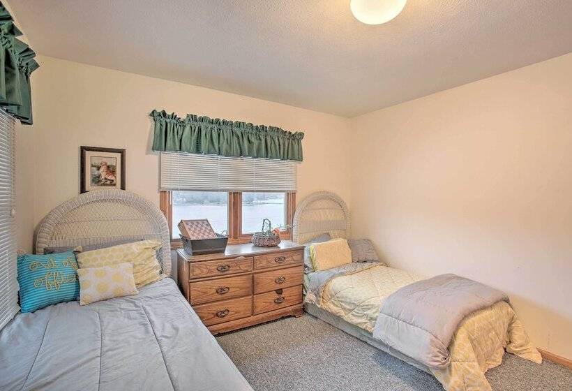 Lakefront Newaygo Home   Private Dock, Kayaks