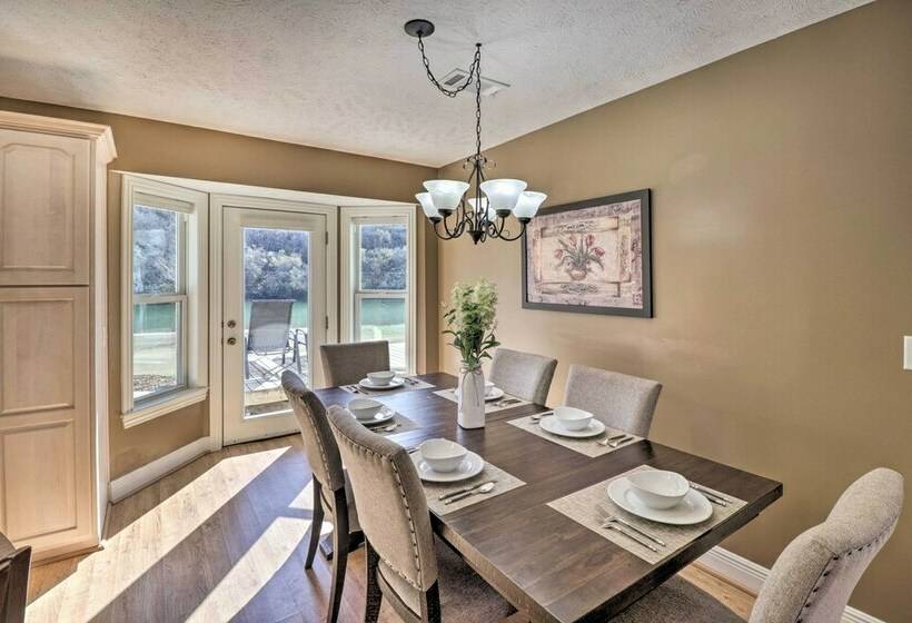 Large Home On White River W/ Fire Pit & Grill!