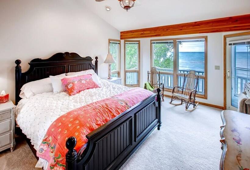 Lavish Charlevoix Home On Lake Michigan, Fire Pit