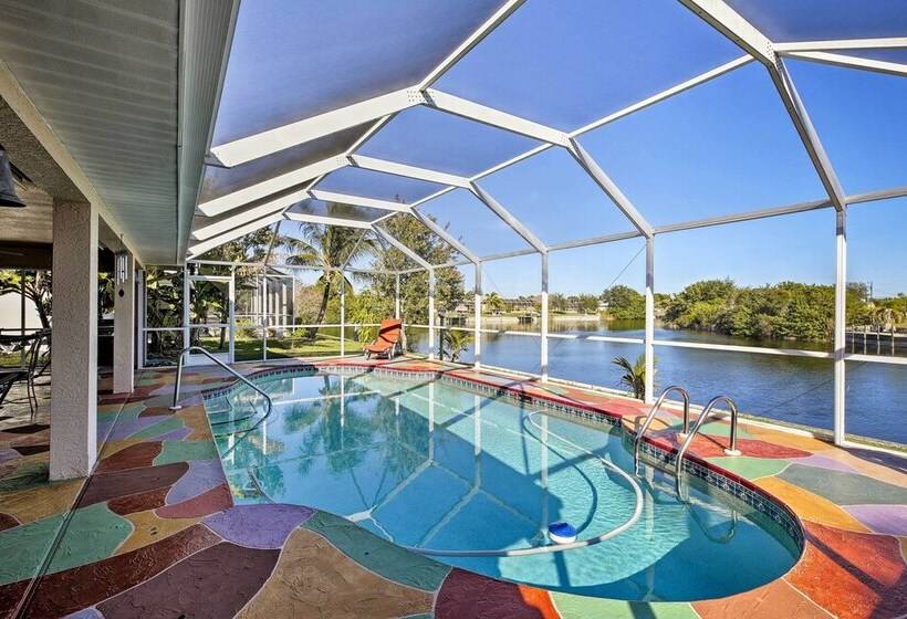 Luxury Cape Coral Home W/ Pool & Canal Views