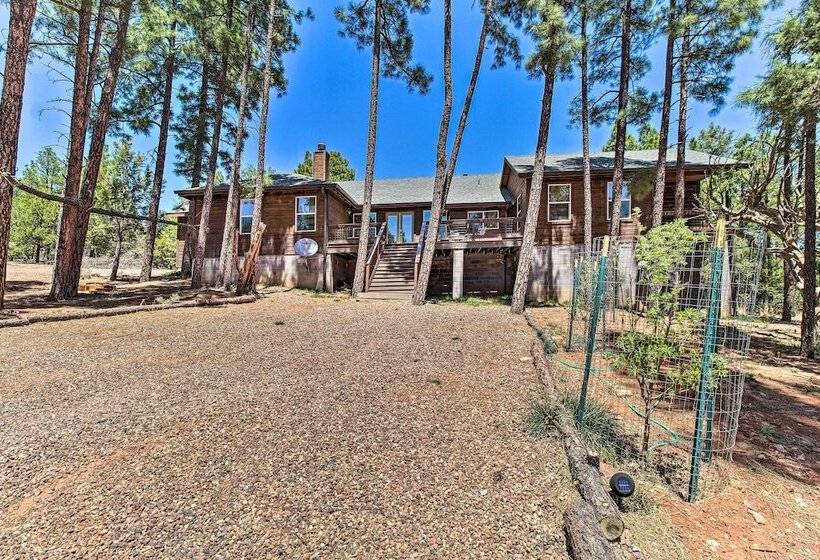 Modern Show Low Cabin Retreat W/ Deck & Grill