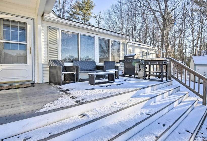 New Hampshire Home W/ Private Beach, Dock & Rafts!