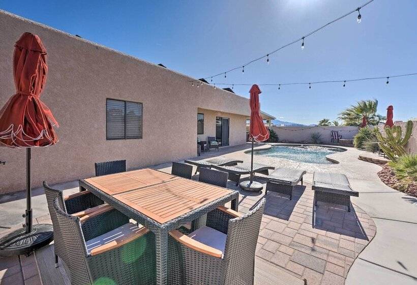 On Lake Time Haus Havasu Home W/ Pool!