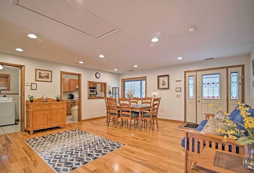 Riverfront Elkins Home W/ Fireplace & Deck!