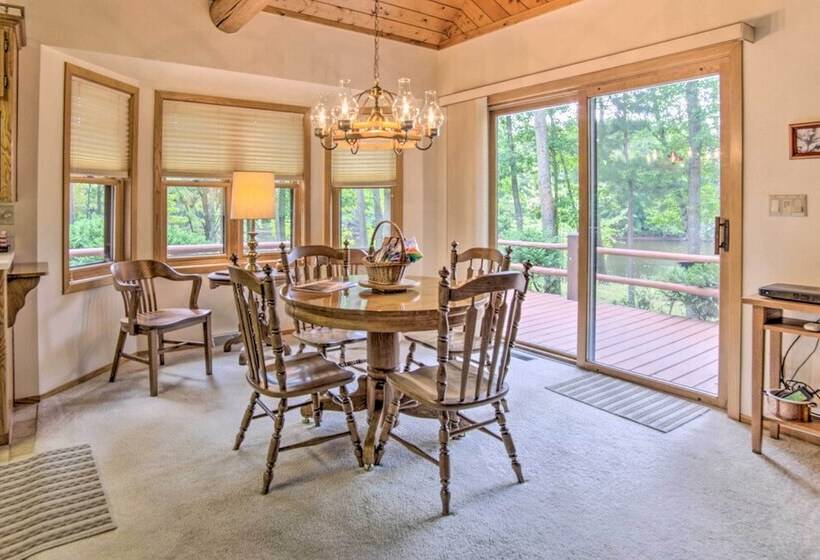 Riverfront Oconto Cabin W/ Fire Pit & Yard!