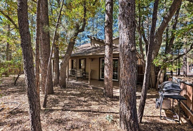 Spacious Cabin W/ Deck: 7 Mi To Show Low!