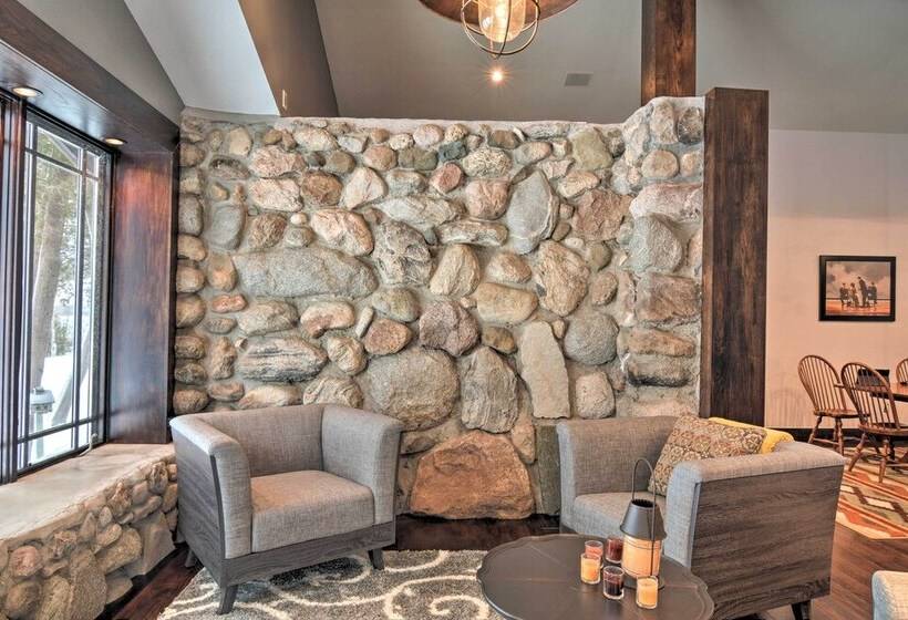 Upscale Earl Young Charlevoix Cottage W/ Deck!