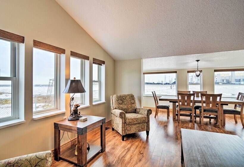 Waterfront Bay City Home W/ Dock & Boat Launch!