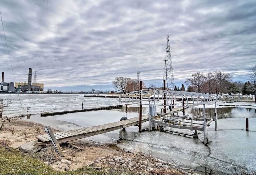 Waterfront Bay City Home W/ Dock & Boat Launch!