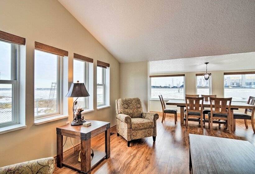 Waterfront Bay City Home W/ Dock & Boat Launch!