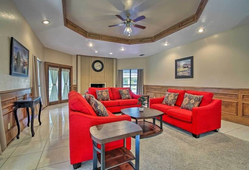 Pool & Game Room: Waterfront Harlingen Home