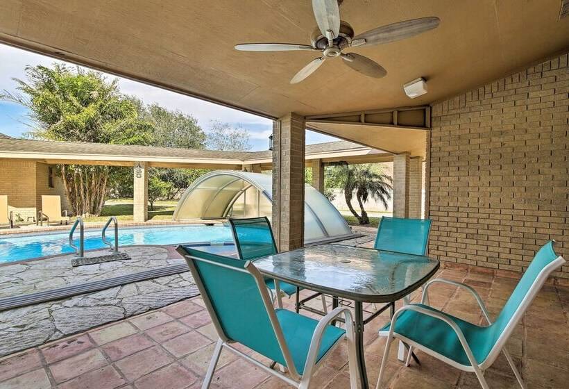 Pool & Game Room: Waterfront Harlingen Home