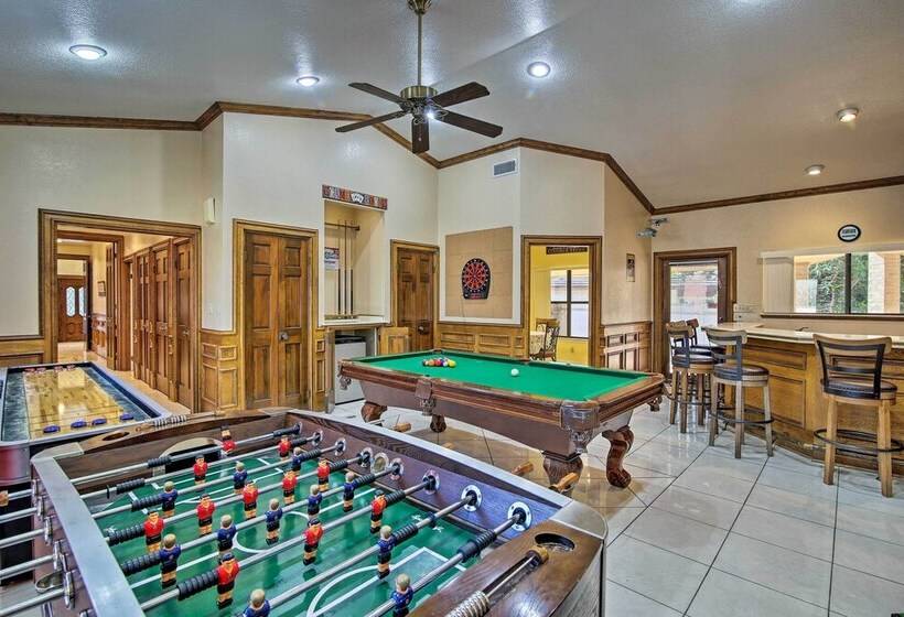 Pool & Game Room: Waterfront Harlingen Home